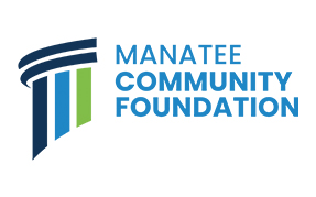 Manatee Community Foundation logo featuring a stylized blue and green graphic mark beside the organization’s name.